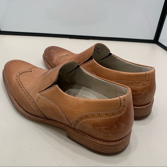 Perry Ellis Mens Wingtip Two Tone Brown Slide On Loafer Dress Shoes Size 10 M. main image 5